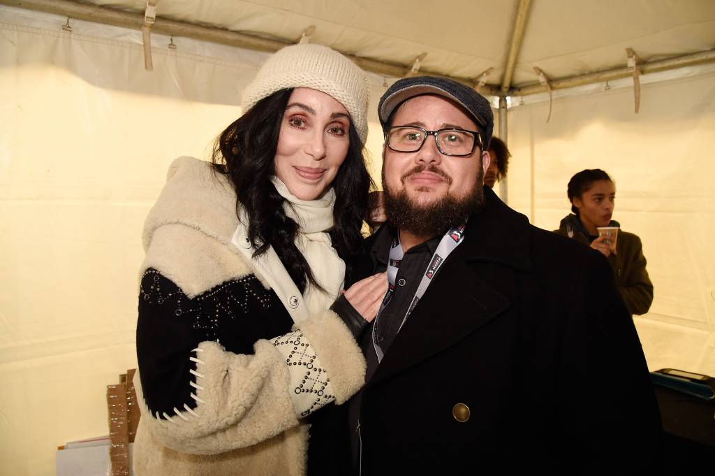Women’s March on Washington – Rally A cantora Cher com o filho Chaz Bono, em 2017
