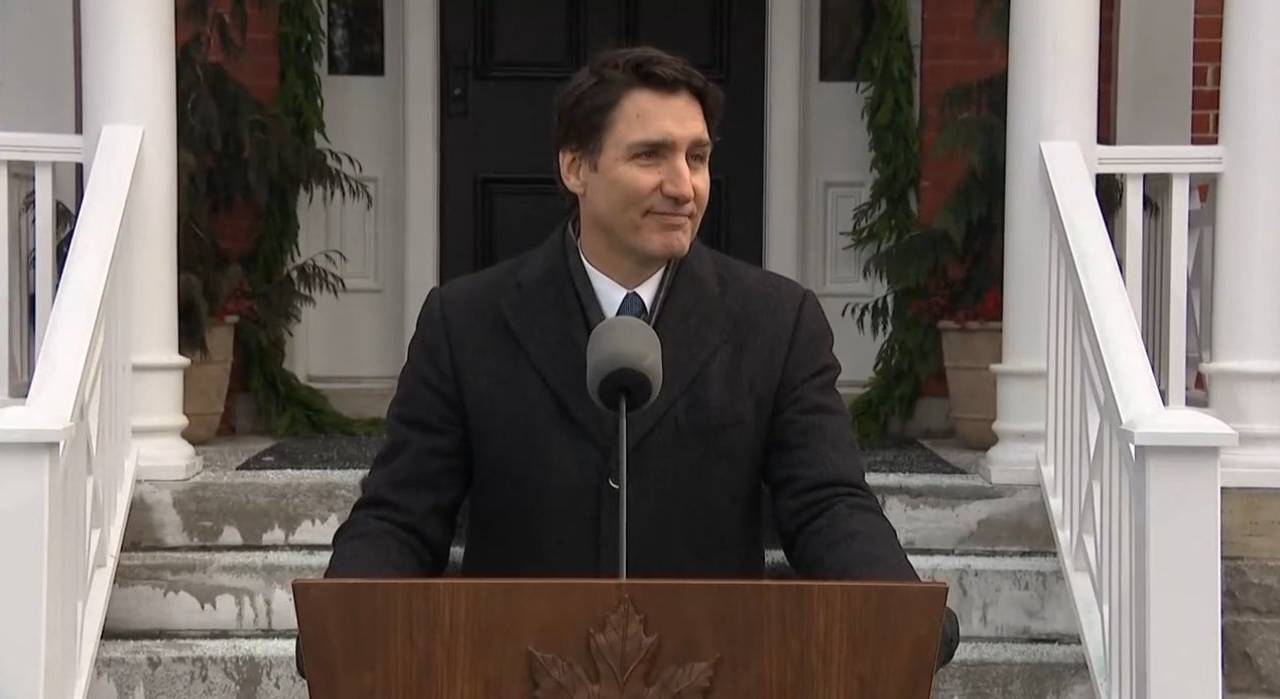 Justin Trudeau anuncia renúncia como líder do Partido Liberal e como primeiro-ministro do Canadá em declaração em Ottawa, após meses de pressão interna e da oposição em meio a uma crise de confiança no governo. 06/01/2024 -