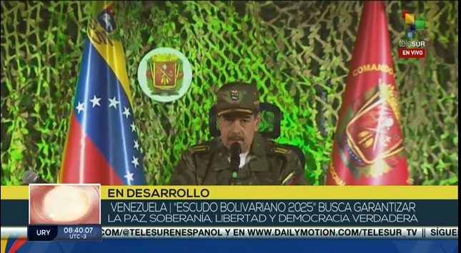 Ditador Nicolás Maduro anuncia operação "Escudo Bolivariano 2025"