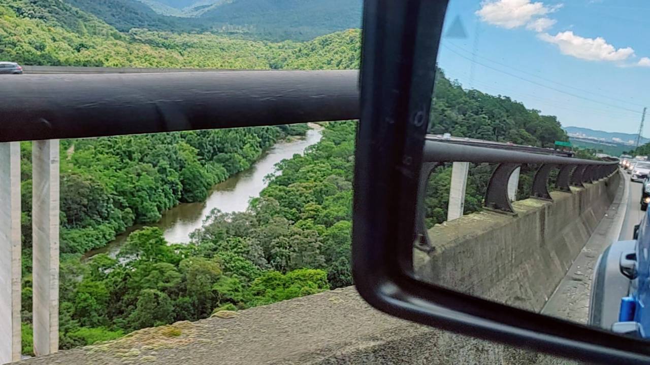 Vale tudo para curtir o recesso longe da rotina - até um trânsito interminável