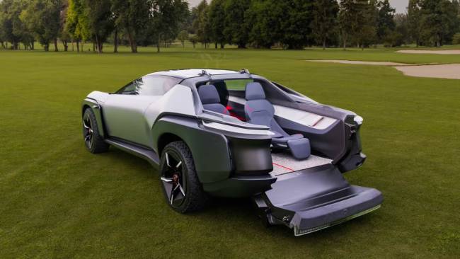 Mostrado pelo estúdio ItalDesign, o Quintessenza é um protótipo que mescla esportivo e picape