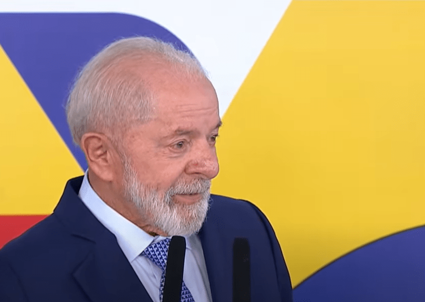 O presidente Lula, em coletiva de imprensa na manhã desta quinta-feira