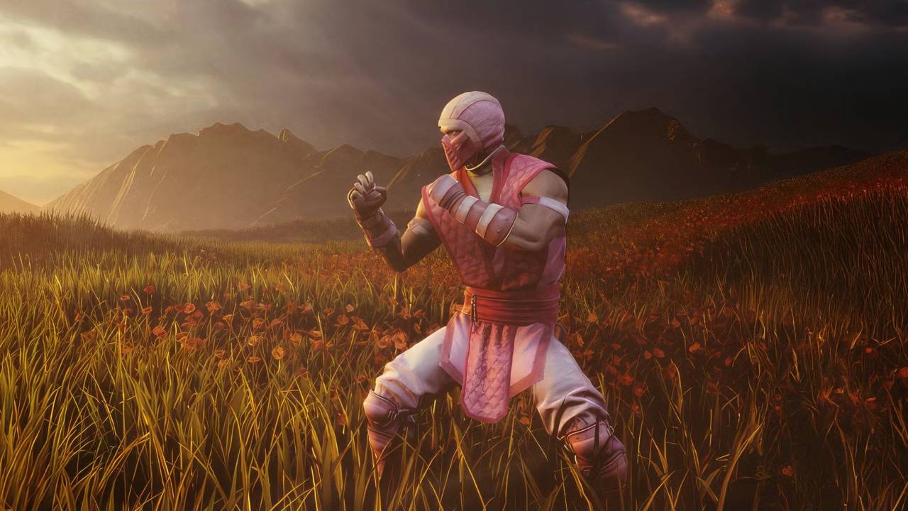 O ninja rosa Floyd, divulgado na última atualização do game Mortal Kombat 1