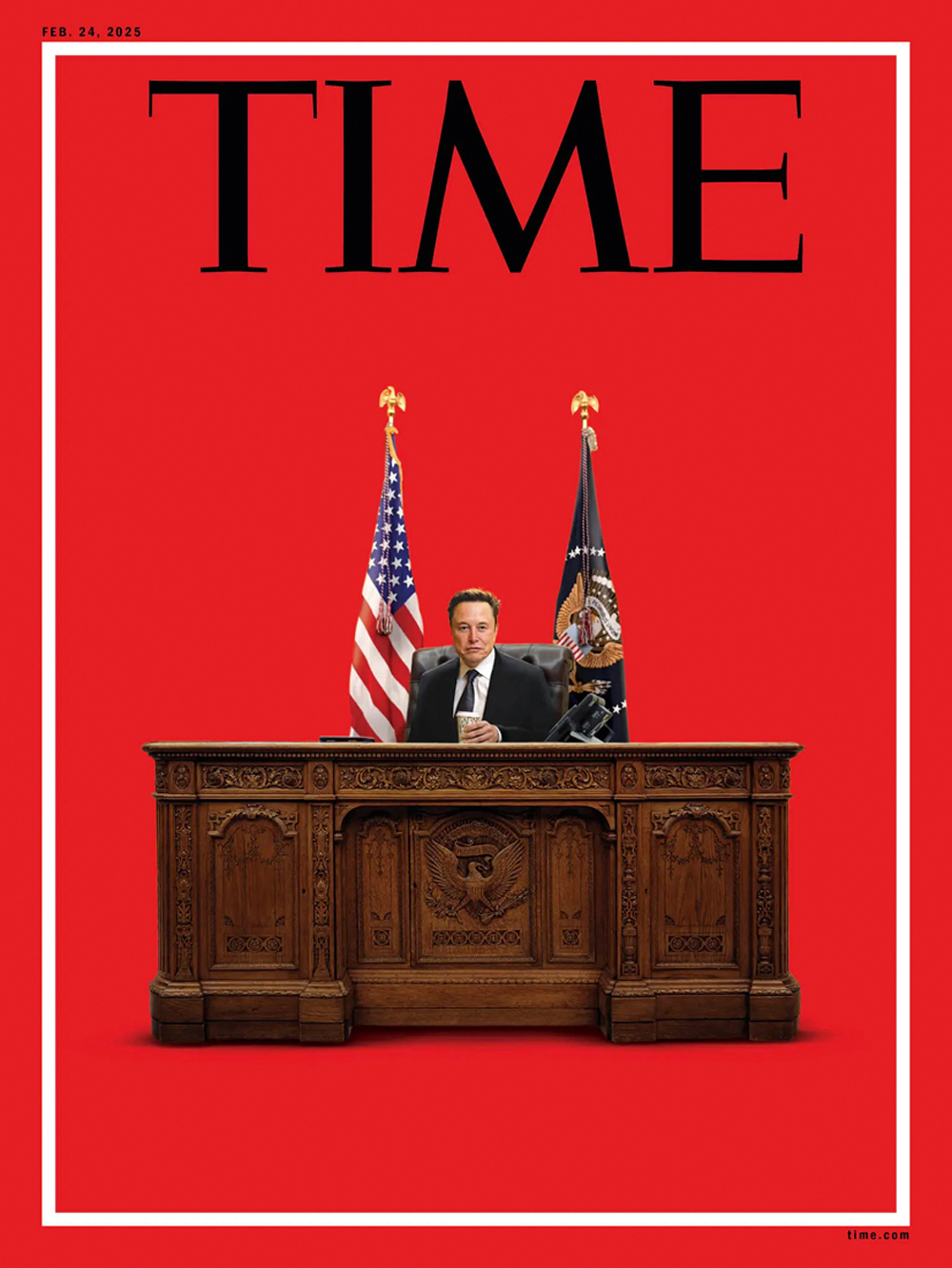 2—07dc-trump-news-time-musk-superJumbo.jpg ...REVERSO - Capa da Time: com a caneta na mão, atrás da resolute desk