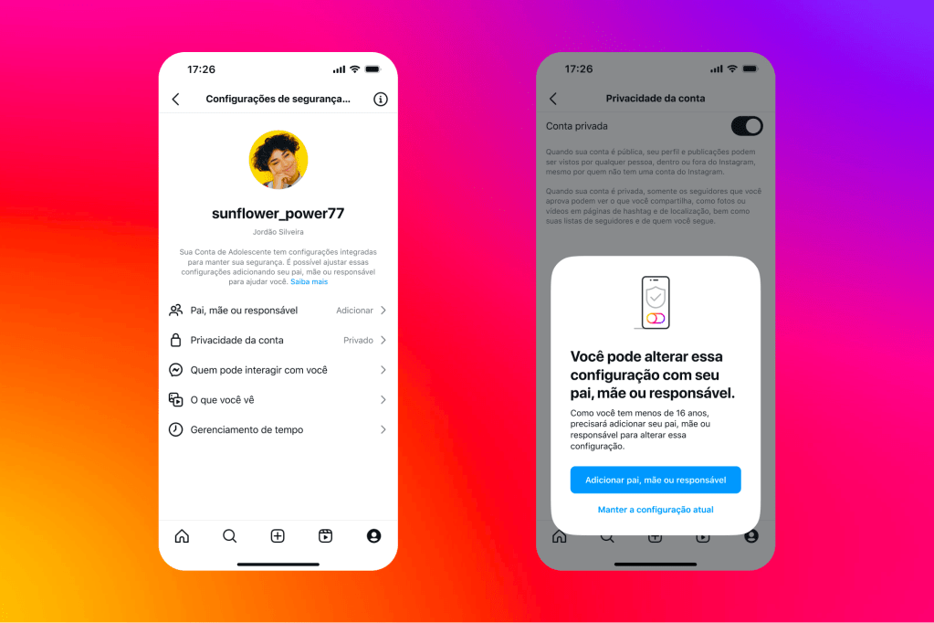Instagram endurece regras para menores de 18 anos e amplia supervisão dos pais