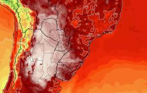 Imagens de satélite mostram imensa cúpula de calor sobre o Brasil, Argentina, Paraguai e Uruguai