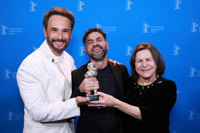 Rodrigo Santoro, Gabriel Mascaro e Denise Weinberg: filme brasileiro 