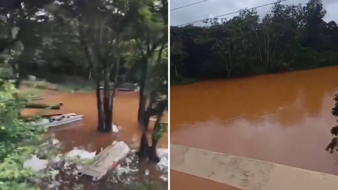 Imagens mostram a cidade de Porto Grande após o rompimento da barragem