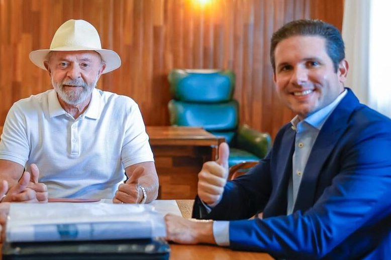 Lula e Hugo Motta em encontro em dezembro de 2024