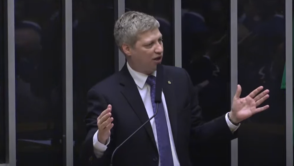 O deputado federal e candidato à presidência da Câmara, Marcel Van Hattem (NOVO-RS)