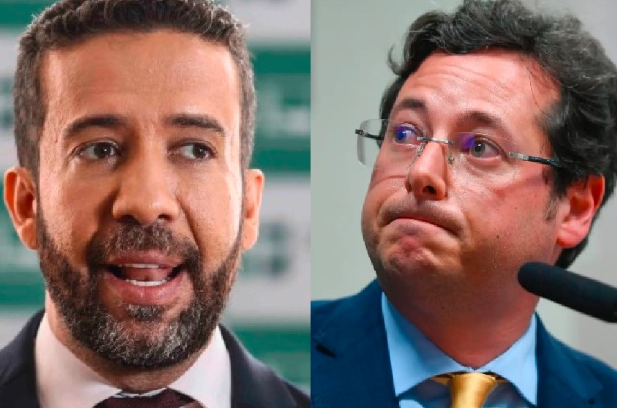André Janones e Fabio Wajngarten: troca de provocações