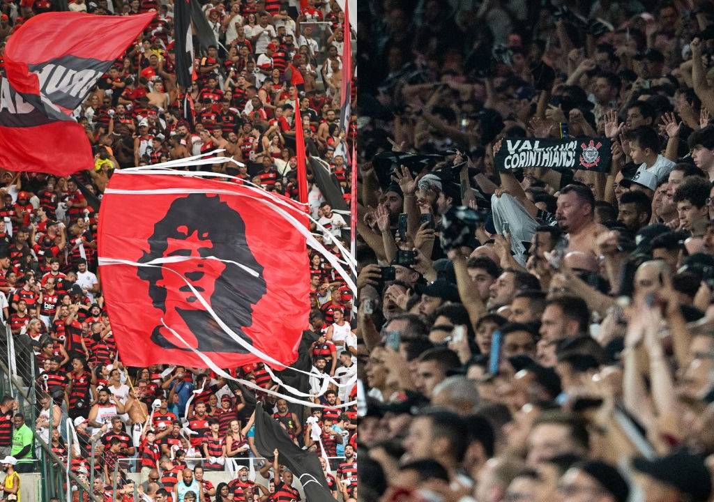 Torcida do Flamengo e do Corinthians