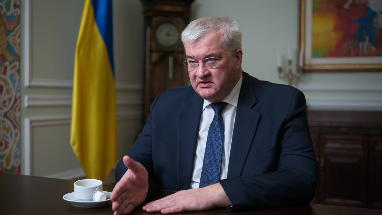 O ministro das Relações Exteriores da Ucrânia, Andrii Sybiha. 15/03/2025