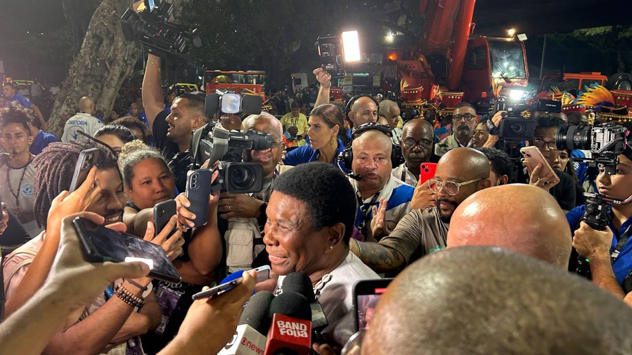 Neguinho da Beija-flor na sua última noite antes da aposentadoria da Sapucaí. 03/03/2025