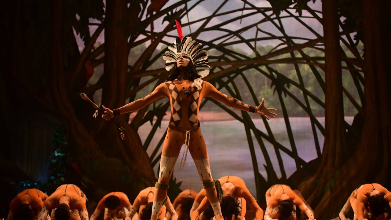 Montagem do balé ‘Floresta Amazônica’, da Companhia de Ballet Dalal Achcar