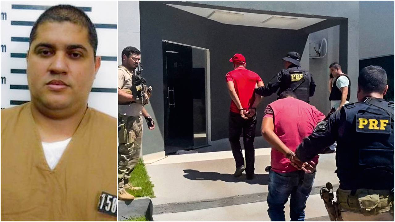 PRENDE E SOLTA - O foragido André do Rap e um flagrante policial: cerca de 20% dos criminosos voltam ao presídio um ano depois da primeira detenção