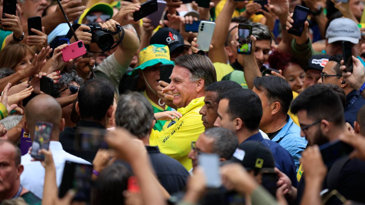 Ato de Jair Bolsonaro na Avenida Paulista, em São Paulo (06/04/2025)