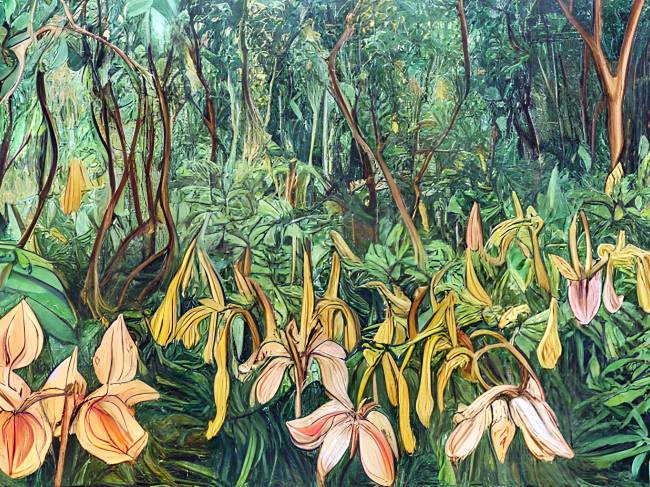 Venenosas, Nocivas e Suspeitas Giselle Beiguelman IA Plantas imaginadas por Beiguelman e criadas com IA: exposição fica na Fiesp até 20 de abril