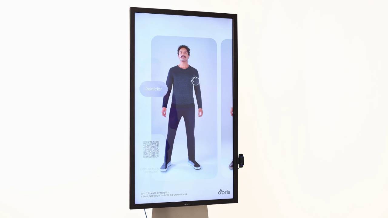 Espelho mágico: a IA Doris mostra caimento de roupas com 97% de precisão em e-commerces e lojas físicas