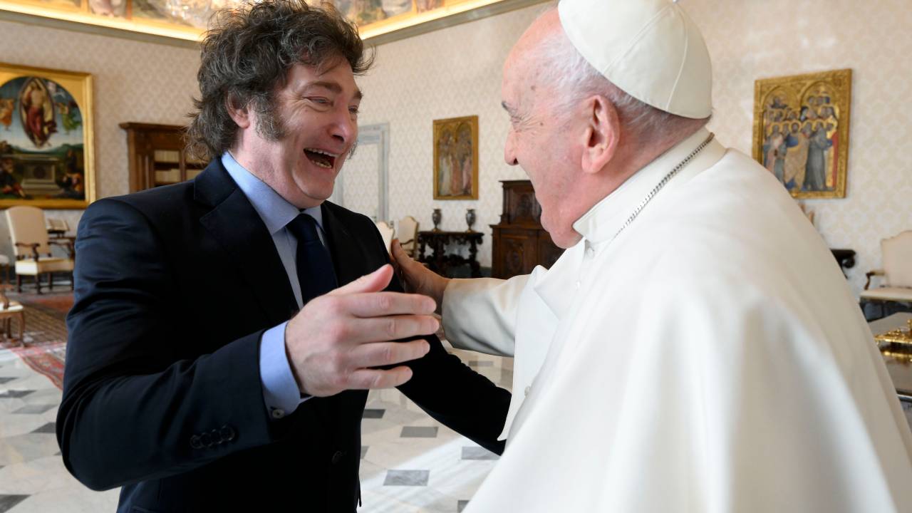 Javier Milei e papa Francisco