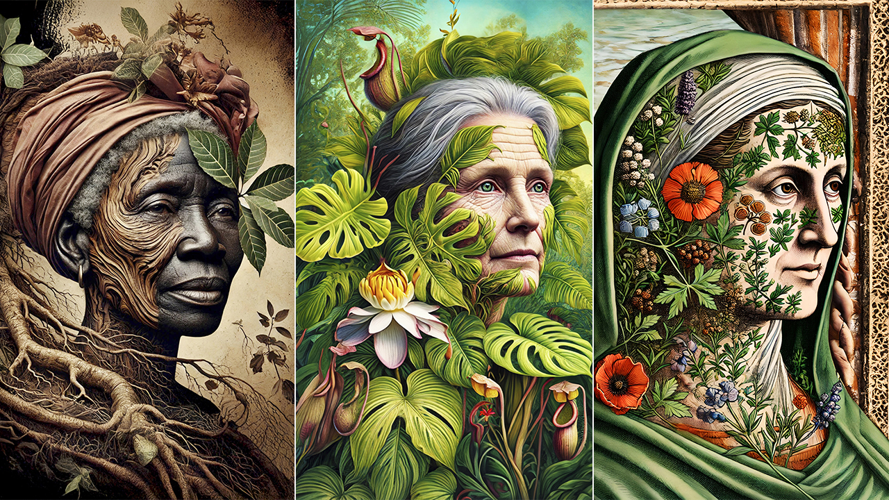 Obras da exposição Venenosas, Nocivas e Suspeitas: cooperação entre artista humana e ferramentas de IA