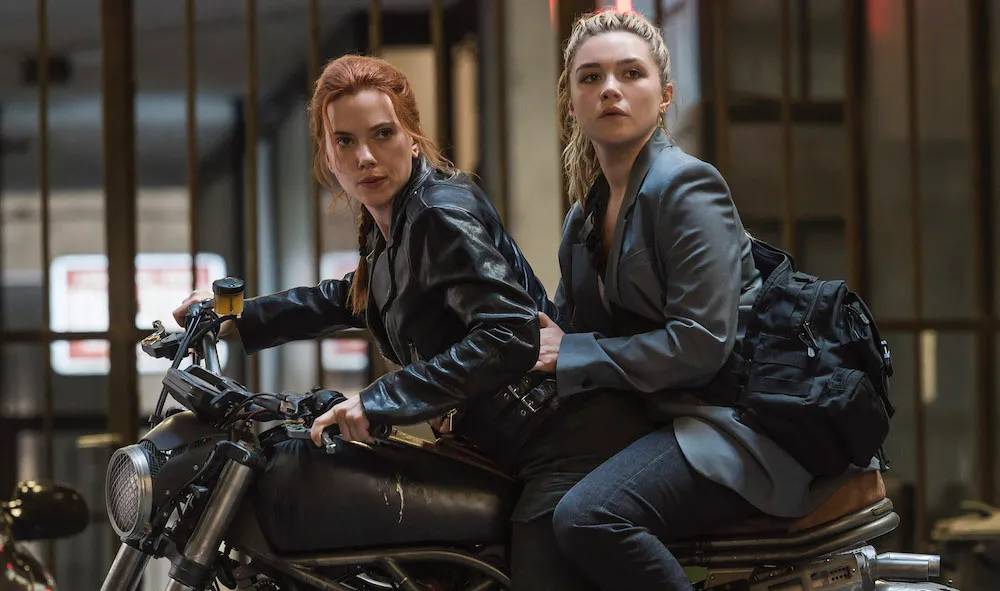 ScarlettJohansson.FlorencePugh Scarlett Johansson e Florence Pugh no filme 'Viúva Negra' -