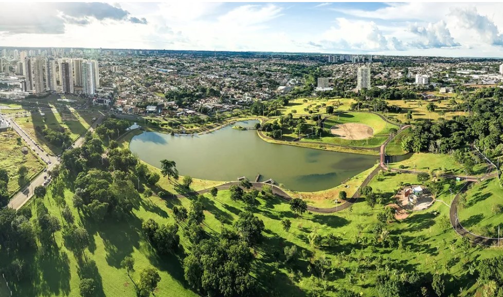 Vista aérea de Campo Grande, no Mato Grosso do Sul