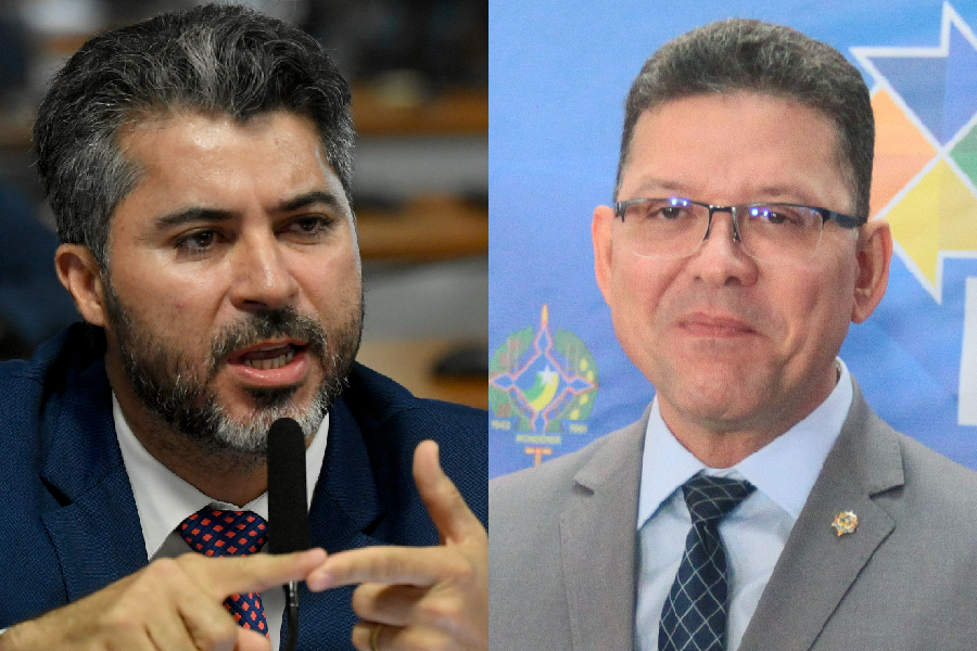 O senador Marcos Rogério (PL-RO); e o governador de Rondônia, Marcos Rocha (União Brasil)