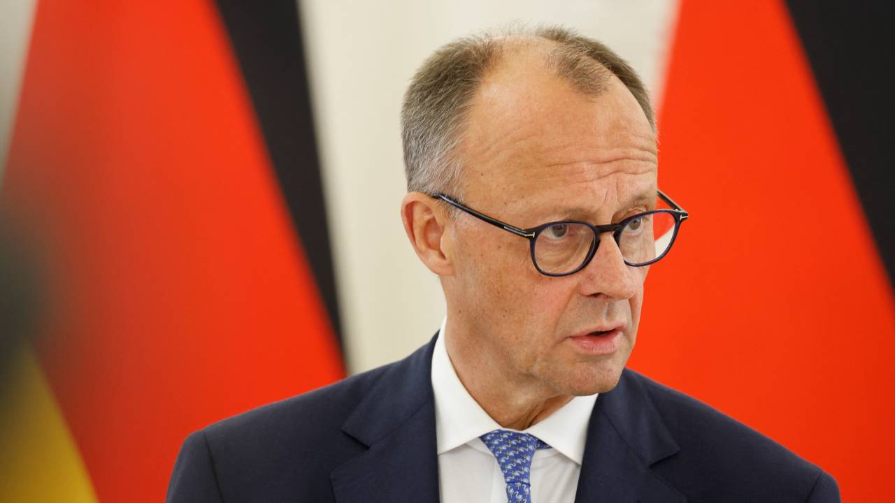O chanceler da Alemanha, Friedrich Merz. 22/05/2025
