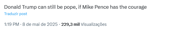 Meme sobre Trump e ex-vice Meme sobre Trump e ex-vice