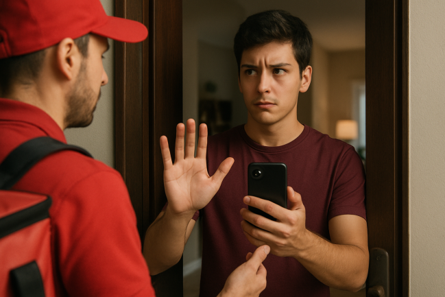 Entregadores e prestadores de serviço não precisam da sua biometria: se alguém pedir foto, desconfie