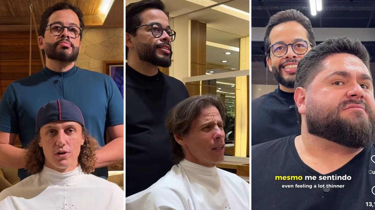 Davi Luiz, Caito Maia e César Menoti