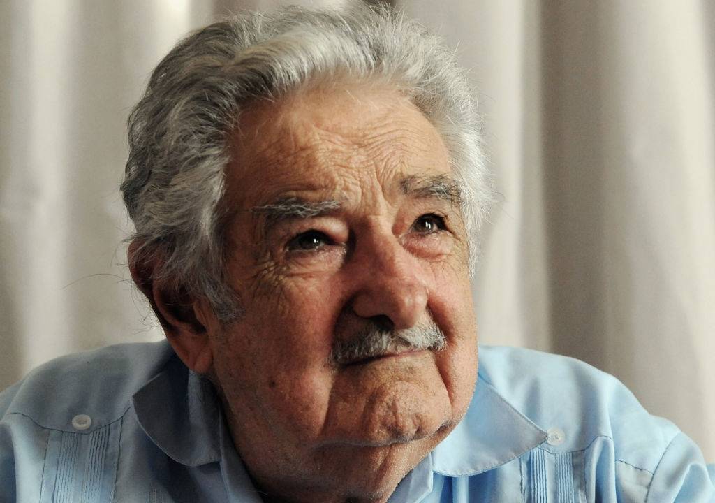 LIVORNO, ITALY - AUGUST 28: Uruguayan politician José 'Pepe' Mujica and Former President of Uruguay presents the new Italian Edition of his book 'Una pecora nera al potere' by Andres Danza and Ernesto Tulbovitz on August 28, 2018 in Livorno, Italy. During the tour for the presentation of his book Pepe Mujica holds meetings and press conferences in which he explains his policy and his thought of a life made of sobriety, contrary to a wild consumerism and seeking a happiness. In the coming days will be a guest of the Venice Festival where a film and an important documentary by Emir Kusturica are dedicated to him. (Photo by Laura Lezza/Getty Images)