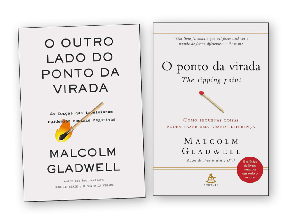 Livros MUDANÇA - A edição de 2000 (à dir.) e a atual: a história revisitada depois da constatação de equívocos