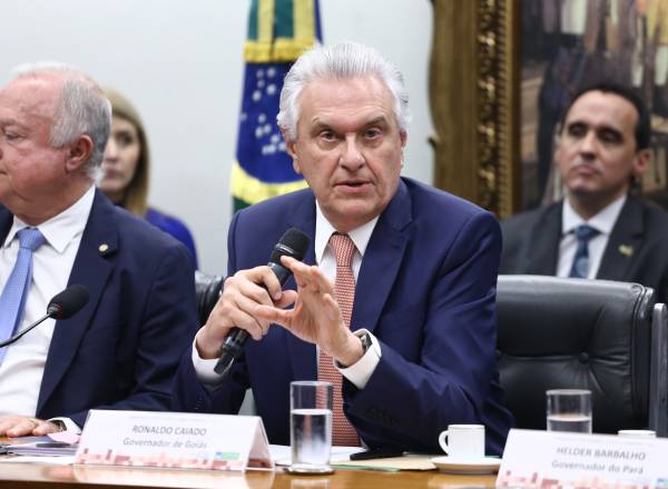 Governador de Goiás, Ronaldo Caiado (União Brasil), é pré-candidato à Presidência da República para as eleições de 2026