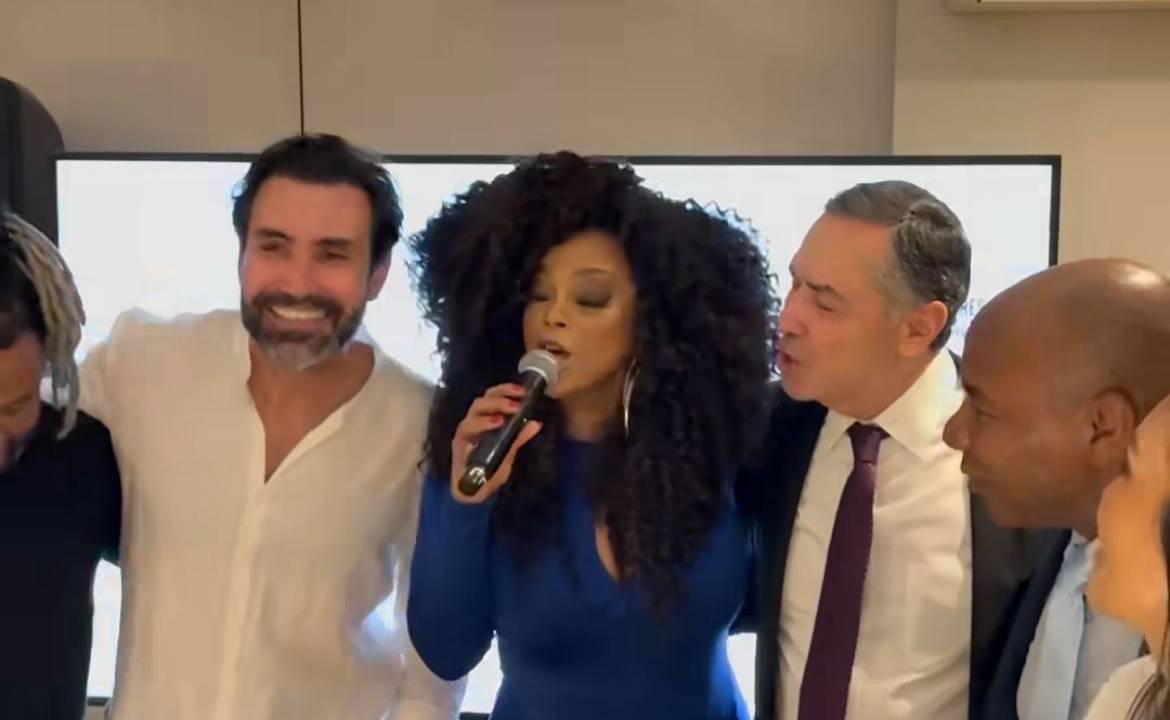 Diego Barreto, Paula Lima e Luís Roberto Barroso