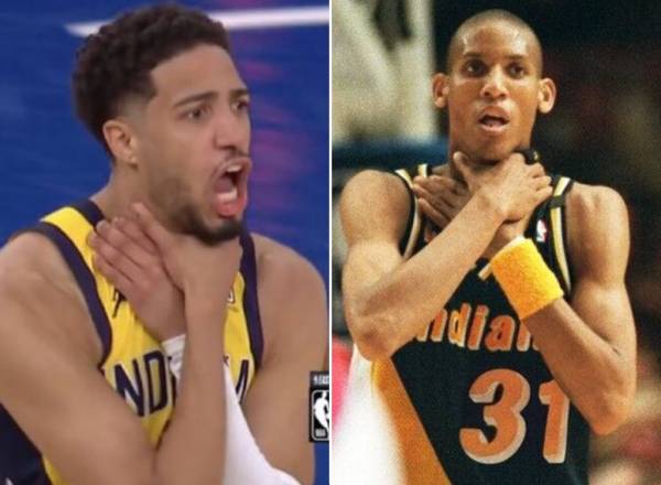 Tyrese Haliburton repetiu comemoração de Reggie Miller contra os Knicks