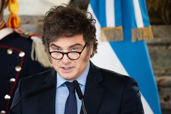 O presidente da Argentina, Javier Milei.