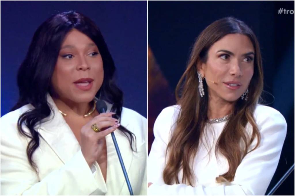 Patrícia Abravanel faz graça e ouve o que não quer no Troféu Imprensa