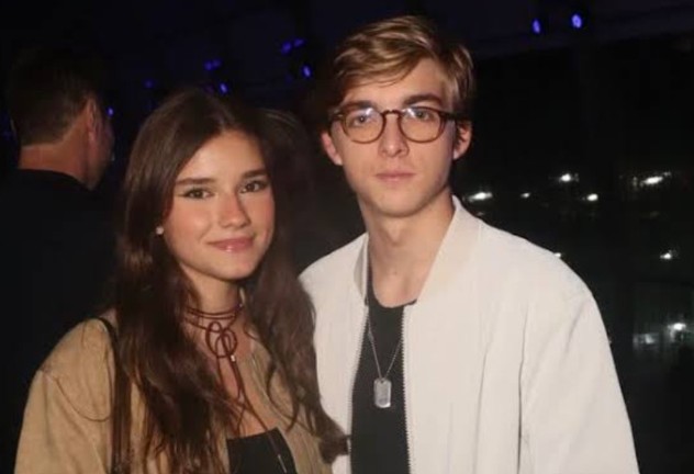 Joaquim Huck e namorada