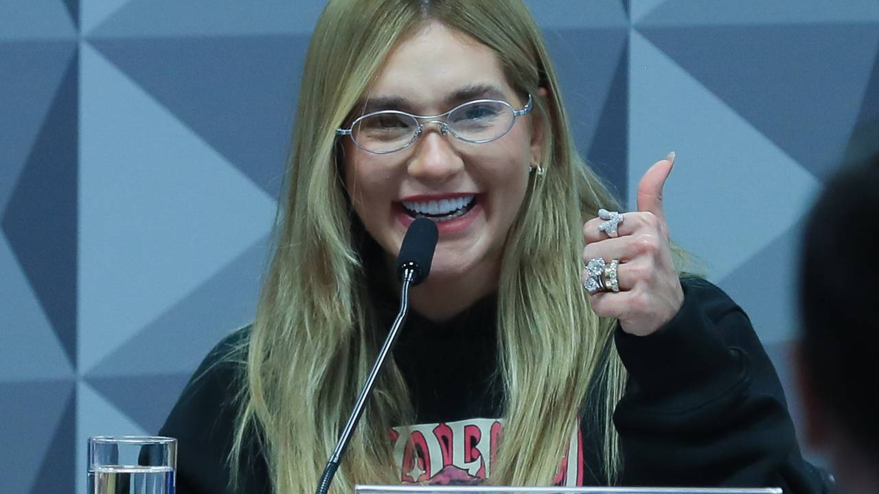 Influenciadora Virginia Fonseca em depoimento à CPI das Bets