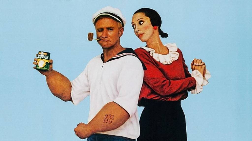 popeye Cena do filme 'Popeye', de Robert Altman, com Robin Williams e Shelley Duvall