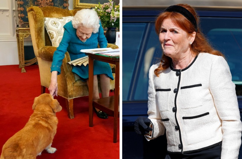 Rainha Elizabeth II e sua ex-nora Duquesa Sarah Ferguson