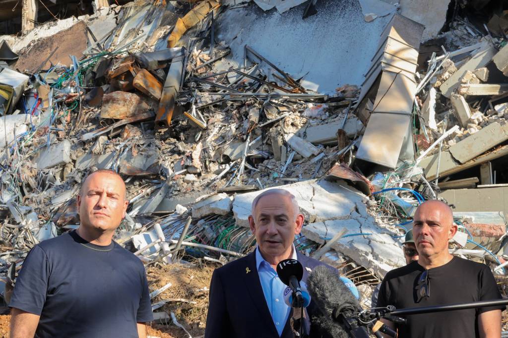 000_637C4YX-(1).jpg SENHOR DA GUERRA - Netanyahu: a popularidade subiu após o confronto