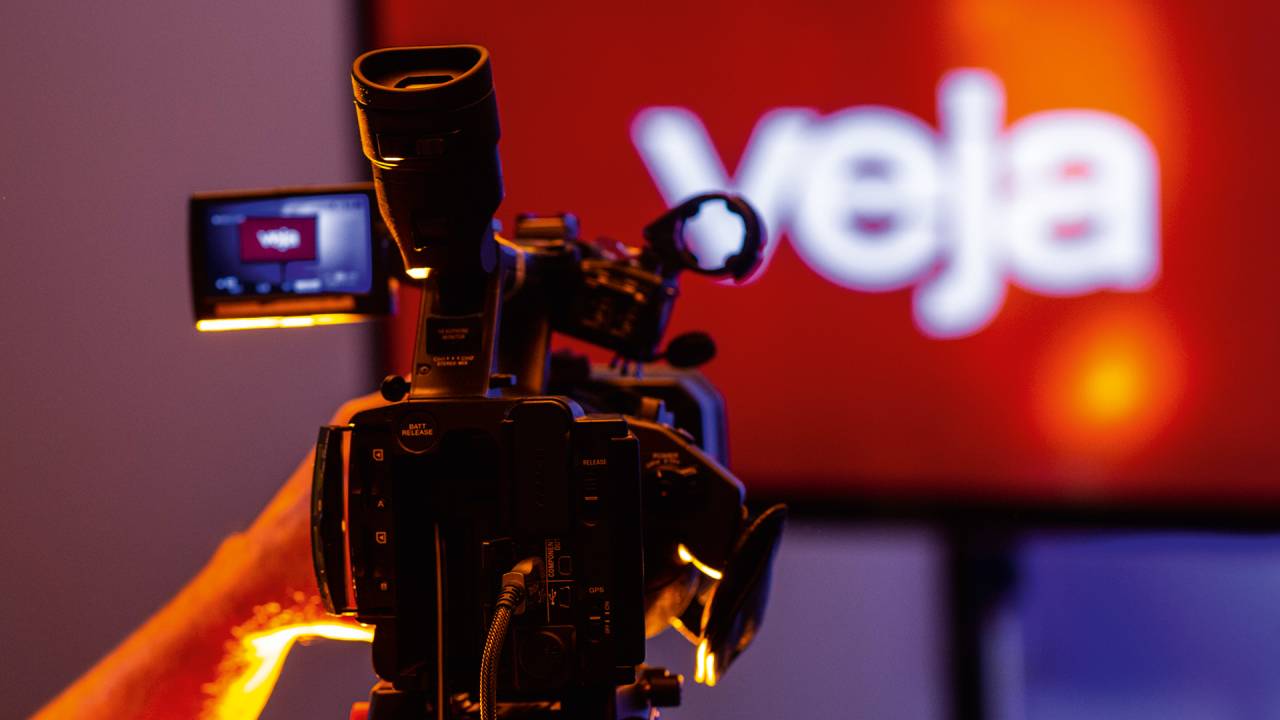 SALTO TECNOLÓGICO - O estúdio de VEJA, em São Paulo: programação jornalística agora disponível na Samsung TV