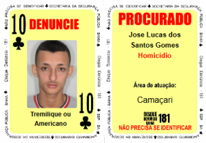 Baralho do Crime 4 Carta de valor