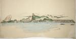 Le Corbusier, Plano para a cidade do Rio de Janeiro (vista da Baía da Guanabara), 1929
