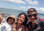 Juliana Martins e os pais