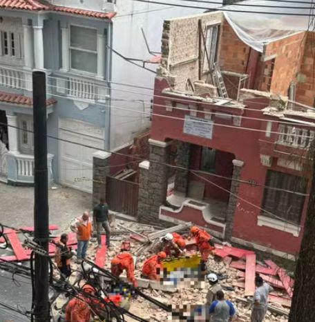 Três pessoas ficam feridas em desabamento na Urca