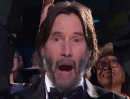 Keanu Reeves no Tony Awards 2025 -